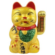 Chat chanceux signe porte