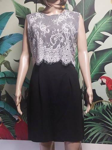 Robe noire dentelle - et,