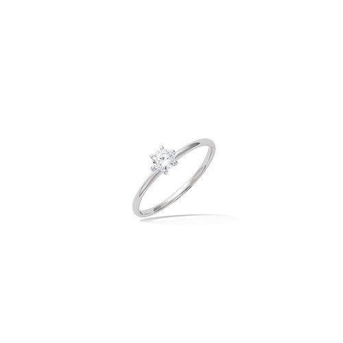Bague solitaire zirconium