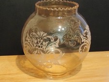 GLOBES BOULES EN VERRE POUR LAMPE A PETROLE & AUTRE  LUMINAIRE. TBE