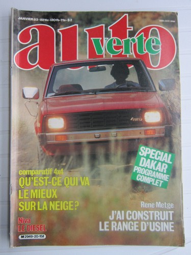 Auto verte 4x4 lada - n°,