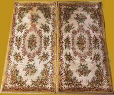 Deux tapis en laine - ocre jaune