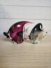 Lot figurines Poisson verre Murano