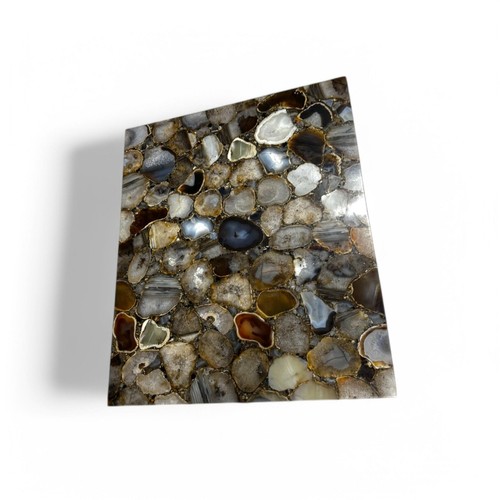 Dessus table agate brune - en,