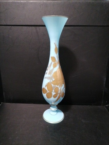 Joli vase opaline bleu - joli,