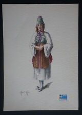 Dessin Aquarelle  COSTUME