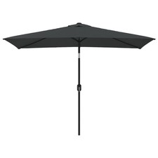 Parasol avec mât en métal
