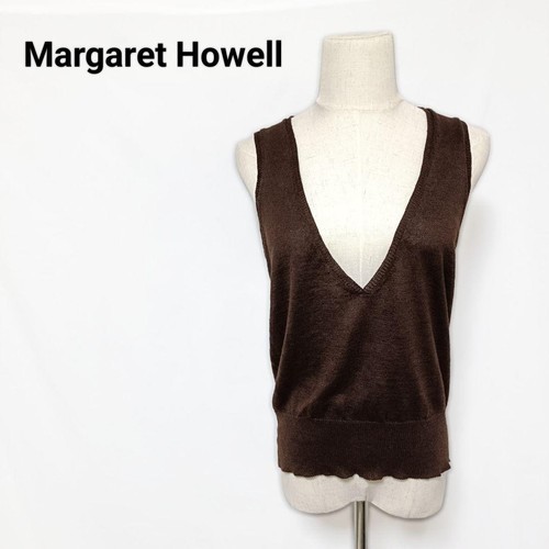 Gilet tricot col - tricot, profond