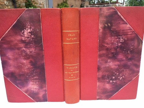 Livre ancien cuir - vidocq, :