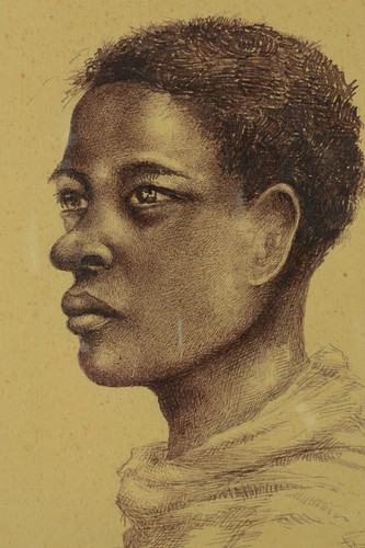 Beau tableau ancien - , portrait