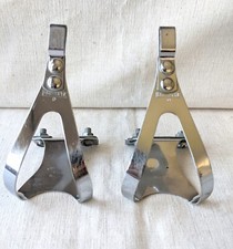 Pair Christophe AFA Cale Pieds Vélo Vintage Toe Clips Made in France 1960's/70's