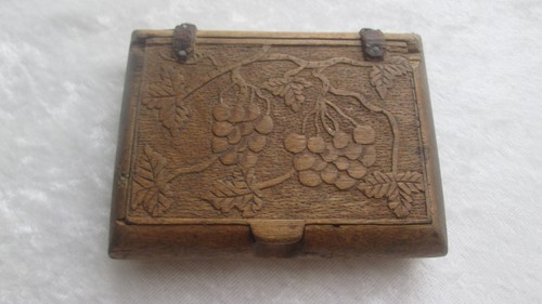 Ancienne tabatière bois - tabatière,
