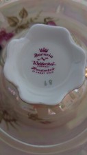 SERVICE A CAFE EN PORCELAINE BAVARIA OR 22 CARATS