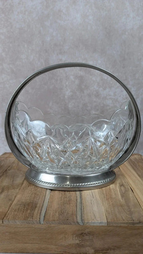 Corbeille vintage verre - corbeille,