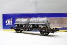REE - WAGON UFR Biporteur citernes Sully Flayac SNCF ep. III WB-616 Neuf HO