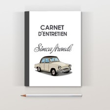 Carnet d'entretien Simca 9 Aronde Elysée beige