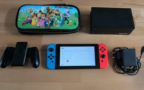 Nintendo switch rouge - et, bleu