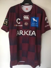 Maillot de rugby à damiers porté avec l'UBB par B. SERIN  saison 2018-19 - L