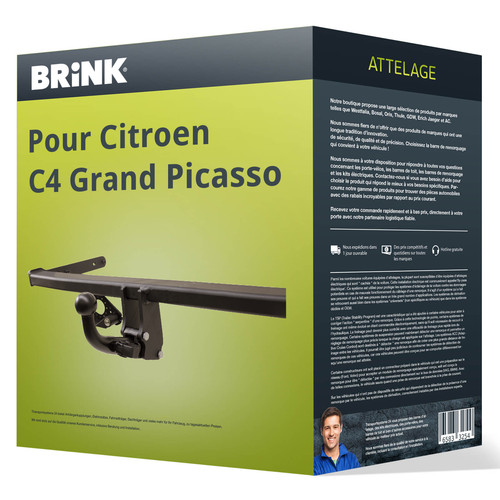 Attelage pour citroen grand - pour, c4