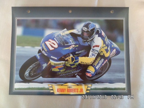 Carte fiche moto kenny roberts - carte,