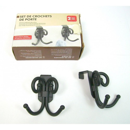 Lot crochets pour porte - de,