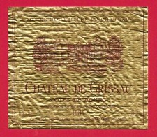 75/49 Etiquette Label Bordeaux CÔTES DE BOURG 1985 CHÂTEAU DE GRISSAC COTTAVOZ