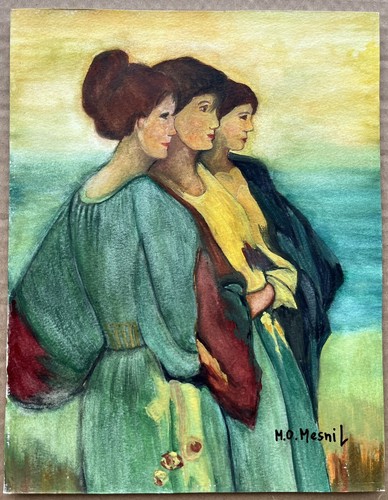 Aquarelle originale triple - originale,