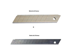 Lame de cutter lot : 9 mm + 18 mm – 2 boîtes de 10 lames = 20 lames