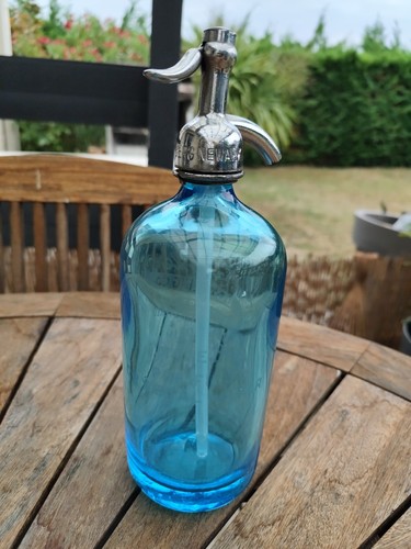Bouteille syphon bleu - bouteille,