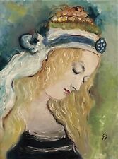 Madone Huile sur toile 24x18cm Signée de Frederic Branka Peintre Coté Akoun