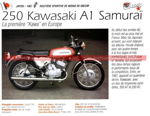 Kawasaki 250 samuraï - kawasaki,