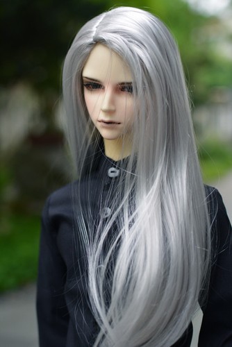 Bjd silver gray long - bjd,