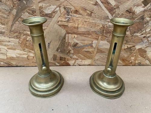 Ancienne paire bougeoirs à - ancienne,