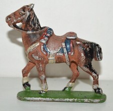 Ancienne figurine Alu QUIRALU Cheval garde républicaine soldat ancien vintage