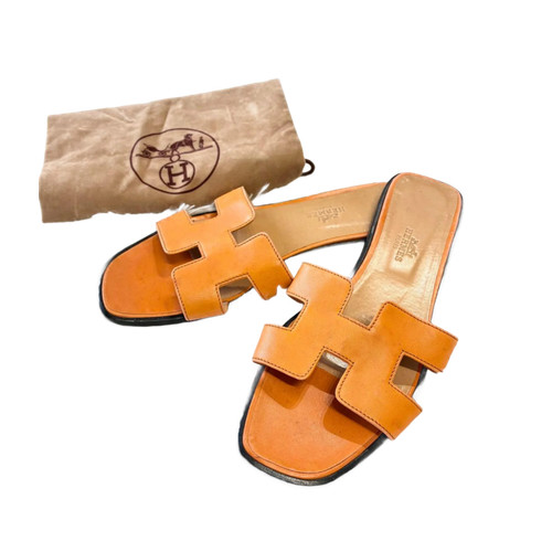 Hermès sandales cuir oran - hermÈs, en