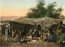 Tente de bédouins nomades et