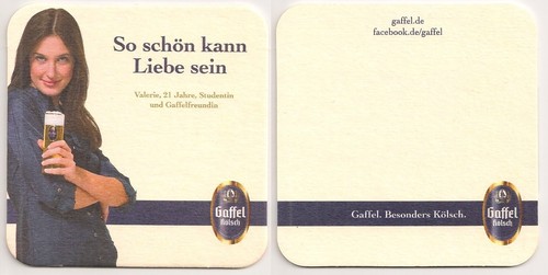 Gaffel kölsch beer mat - -,