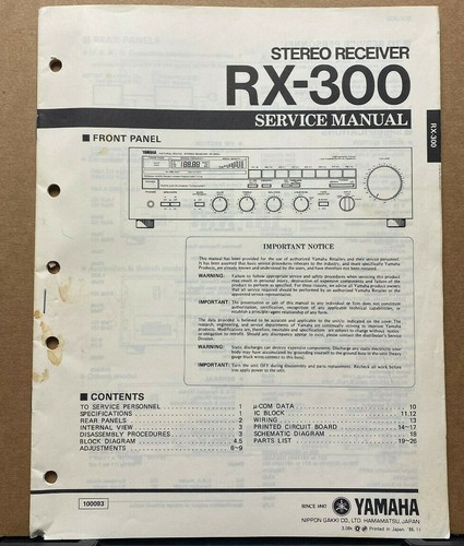 Original yamaha service manual - original,