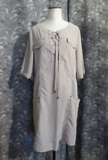 Robe droite été forme saharienne manches courtes T 42