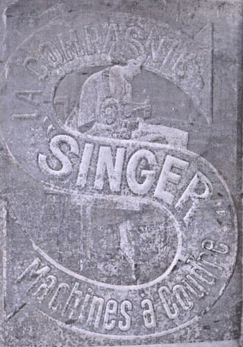 Machine singer affiche tôle - machine,