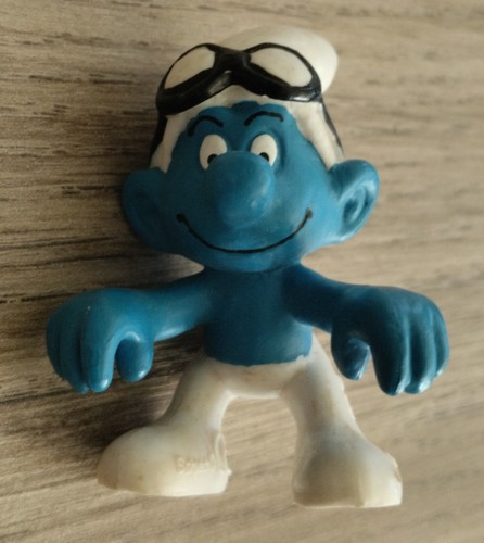 Figurine schtroumpf motard - figurine,