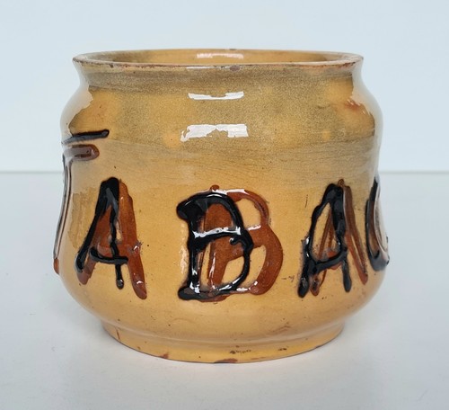 Ancien pot tabac poterie - pot,