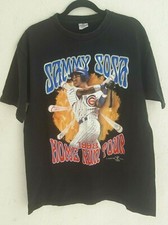 RARE vintage 90sT.Shirt SAMMY SOSA rap tee  Chicago Cubs MLB Baseball 