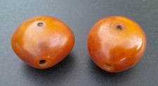Lot x2 Perles Ambre Berbère