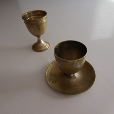 2 coquetiers métal argenté ou plaqué Renaissance Art déco PN France N2840