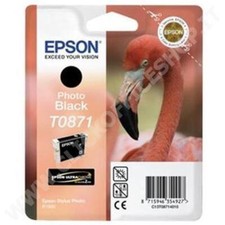 ORIGINAL EPSON T0871 NOIR PHOTO C13T08714010 POUR EPSON STYLUS PHOTO R1900...