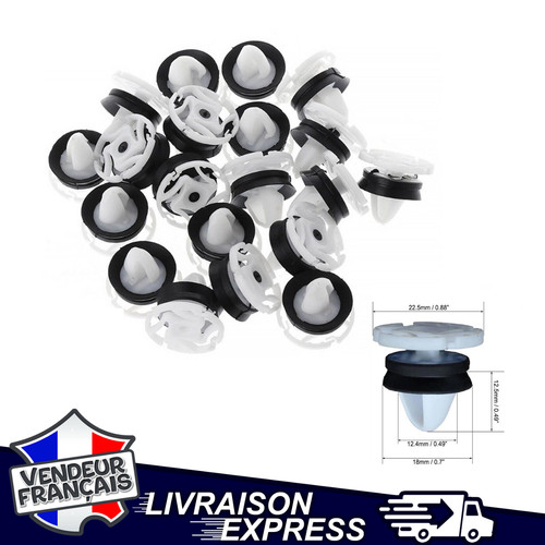 Lot clips agrafe fixation - 10,