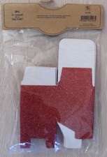 Lot 8 boîtes en carton rouge pailleté