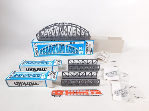 Märklin pont grille arc - märklin, 3x