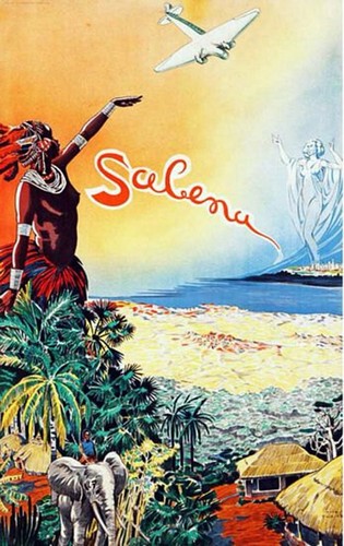 Affiche poster sabena - affiche,